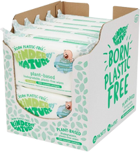 Green Case of 12 packs of Plant-Based Kinder by Nature Baby Wipes