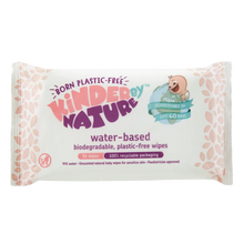 Front of single pack of Water-Based Kinder by Nature Baby Wipes